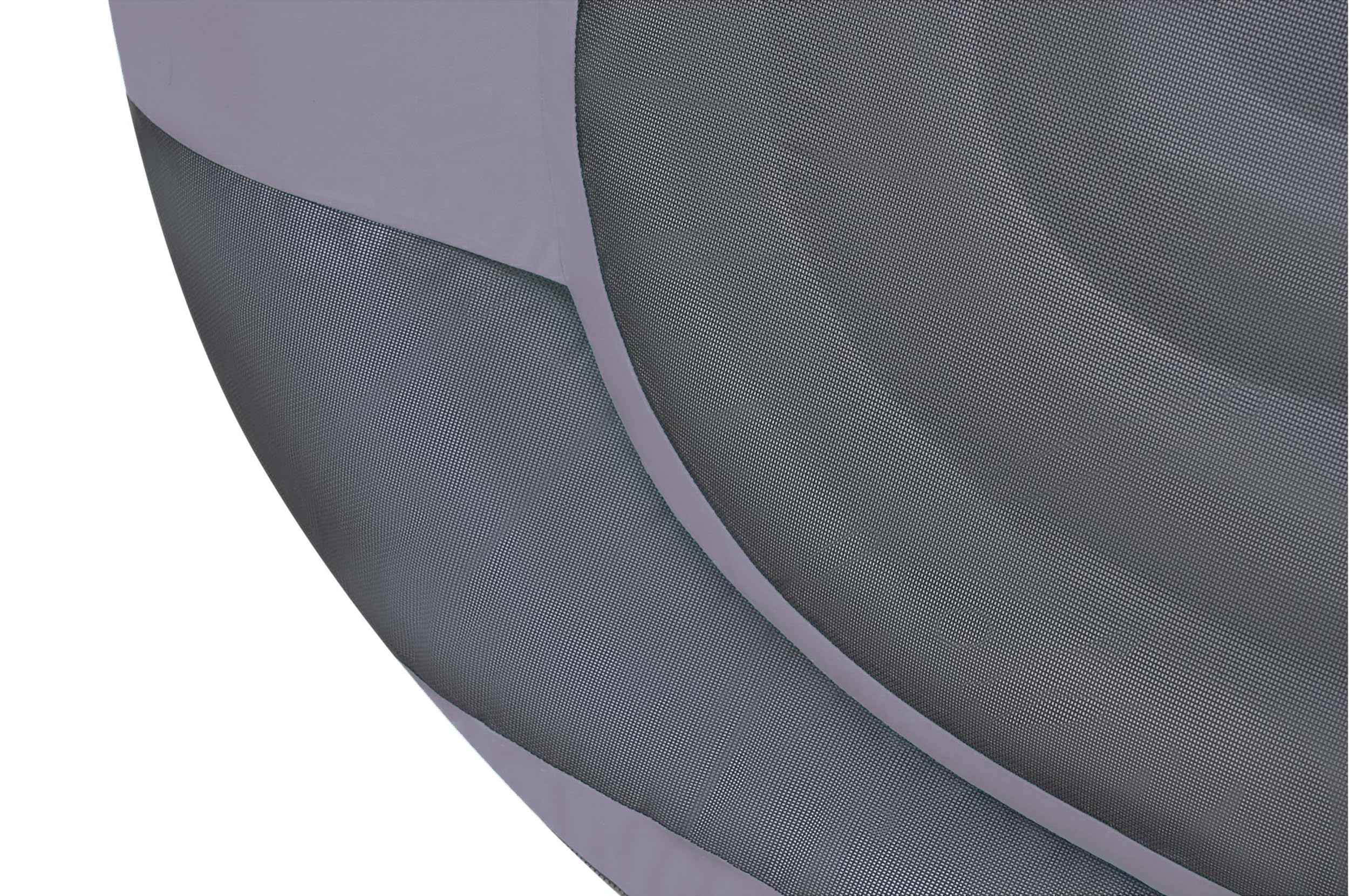 Pouf Flottant Polyvalent avec Pompe Electrique et Coussin - Tissu Olefin Résistant - 140x120x60 cm - Gris Galet