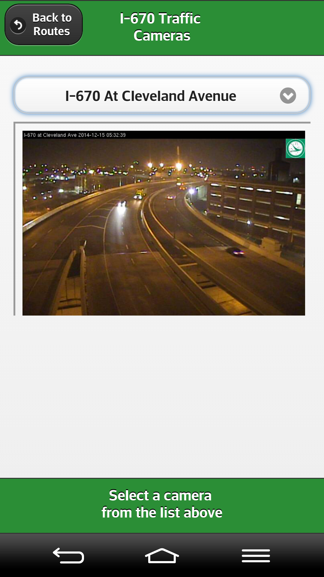 Ohio Traffic Cameras App on Amazon Appstore