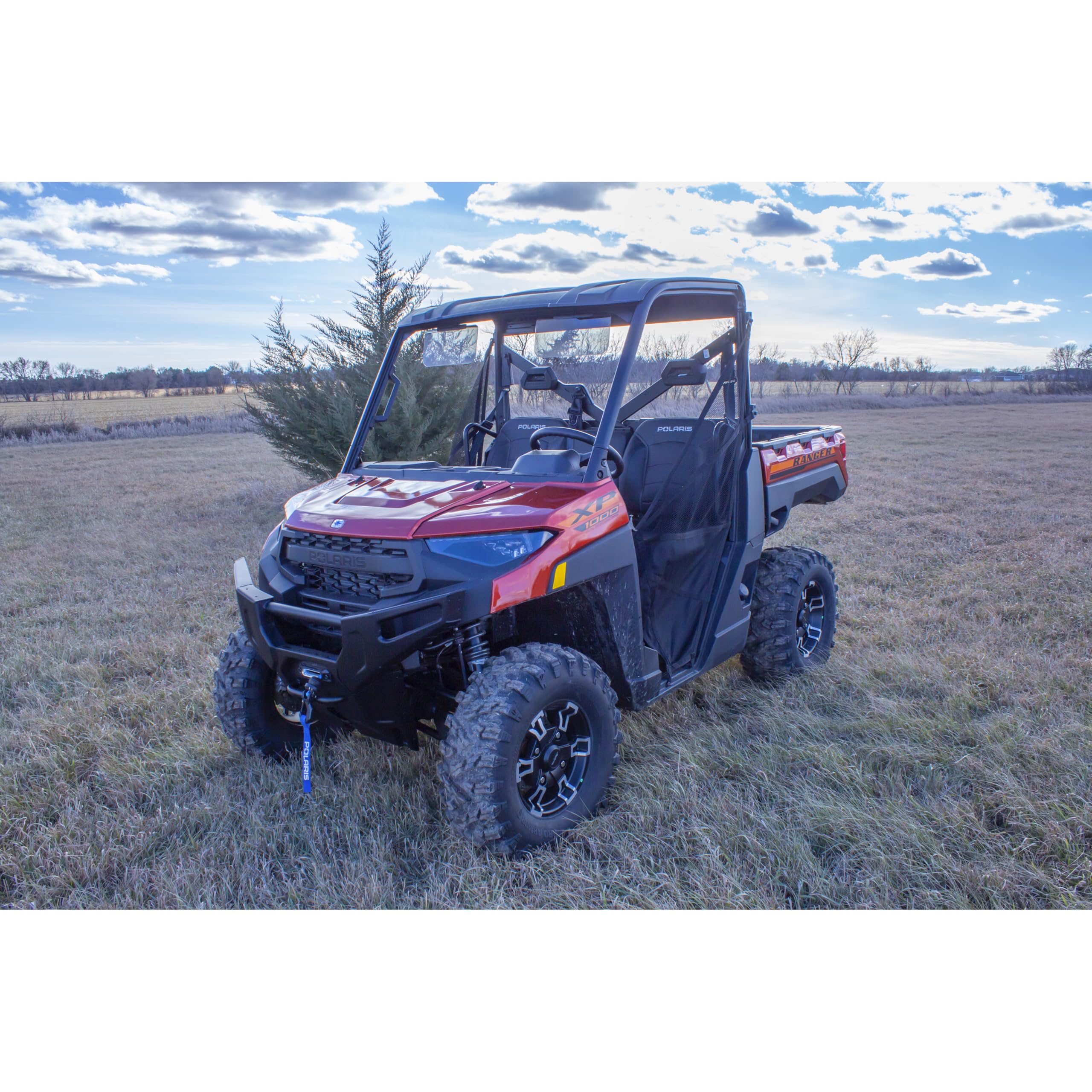 Goldenrod 6792 - Visera magnética UTV de 2 Unidades, Bloqueador de deslumbramiento de policarbonato Transparente para Polaris y Can-Am, Protector Solar magnético Ajustable de 11 x 6 Pulgadas para