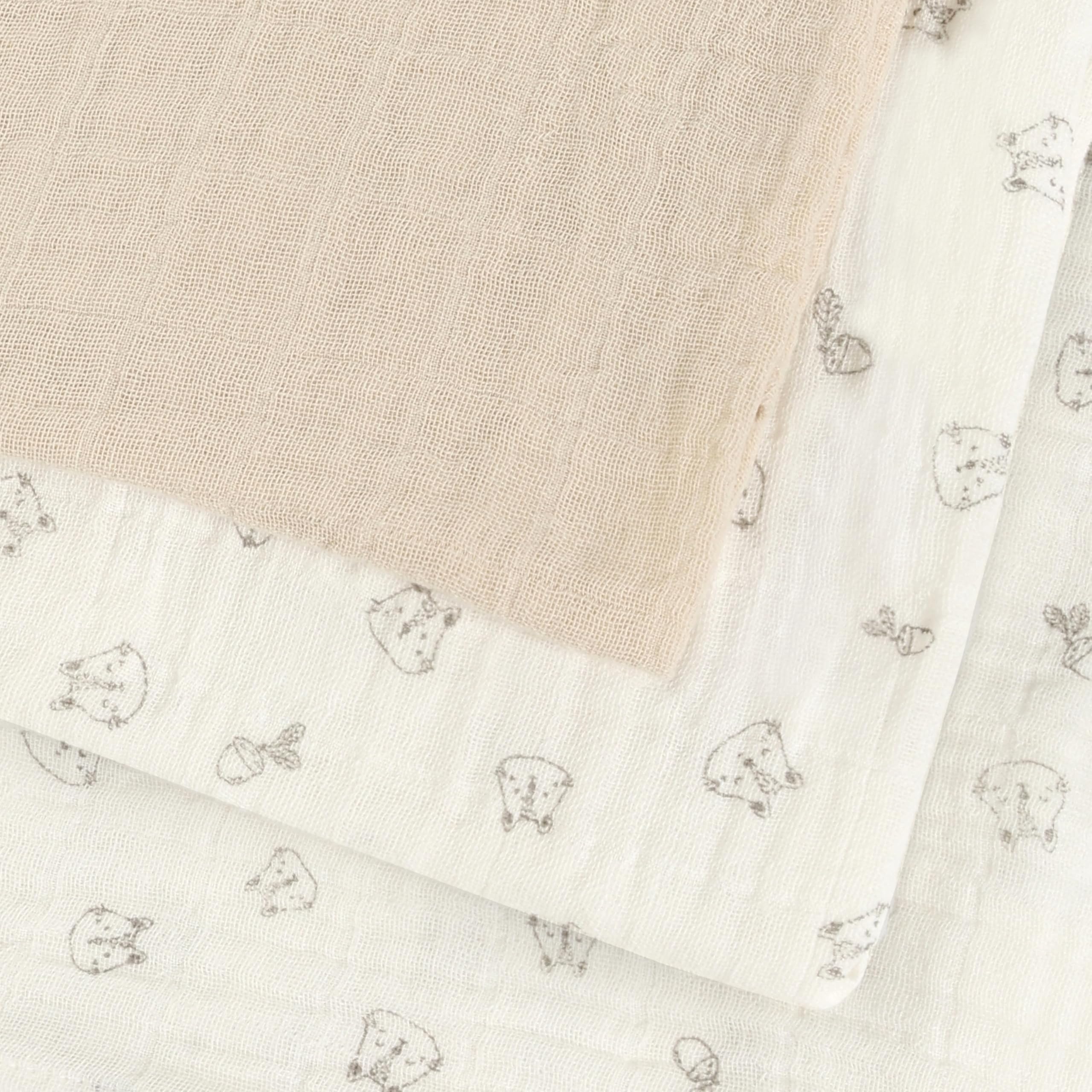 Pippi Cloth Muslin (3-pack), Grey, 65*65cm - Image 3