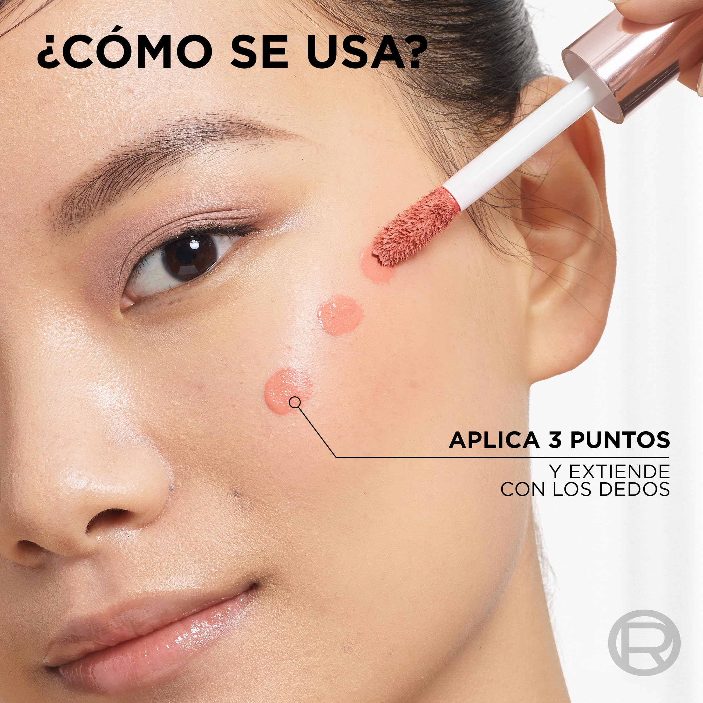 L'Oréal Paris Lumi Le Liquid Blush Glowy Gold Pink 625, płynny róż o świeżym, połyskującym kolorze, 10 ml