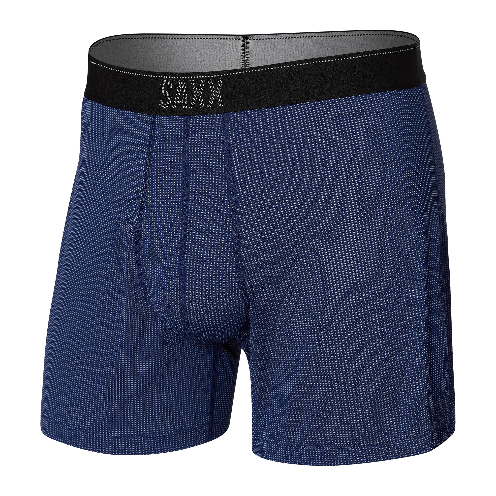 SAXX Underwear Co. Men's Quest Quick Dry Mesh Boxer Short Fly with Built-in Pouch Support