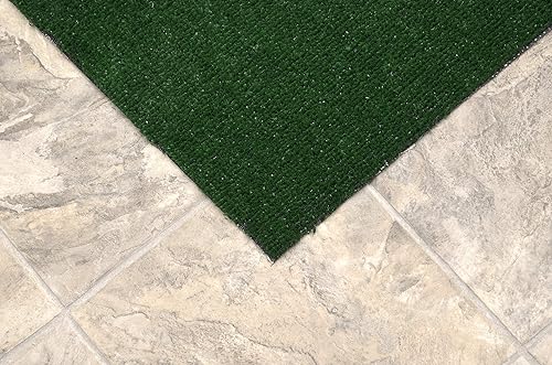 Miniatura 3 de Garland Rug Alfombra verde de césped artificial de 4 x 6 pies rectangular 4 pies x 6 pies