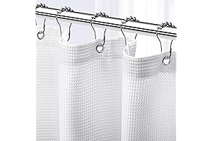 Effortlessly Elegant: White Shower Curtain for a Spa-Like Bathroom Haven