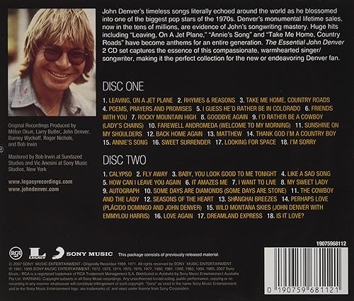 Vista 2 de Essential John Denver Sony Gold Series