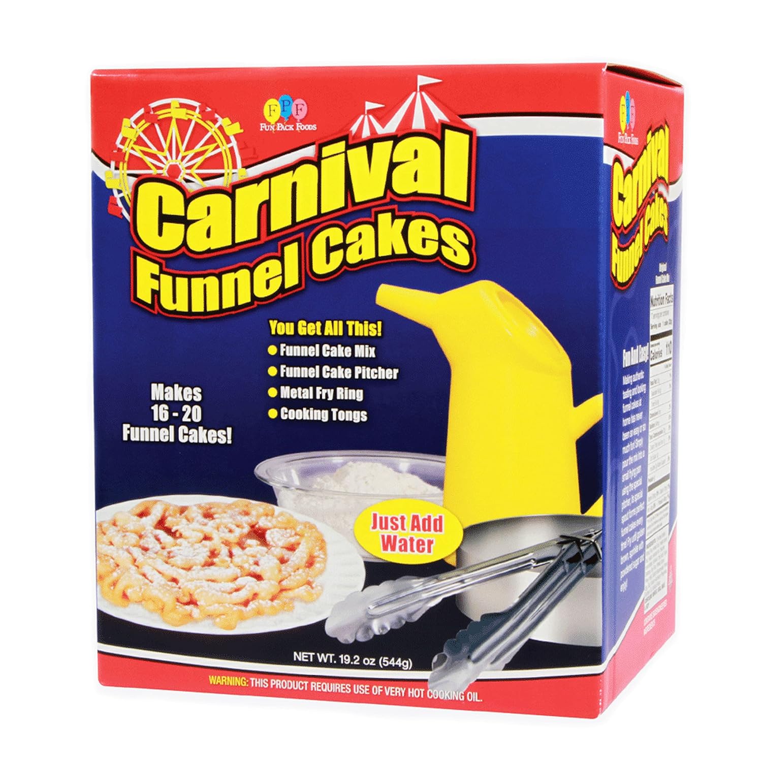 Fun Pack Foods Carnival Funnel Cakes Deluxe Kit
