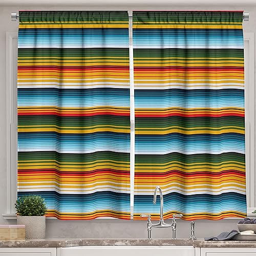 Miniatura 17 de Lunarable Cortinas de cocina para cuarto de bebé, estilo de dibujos animados, maquinaria pesada, camión, grúa, mezclador, construcción de tractor,