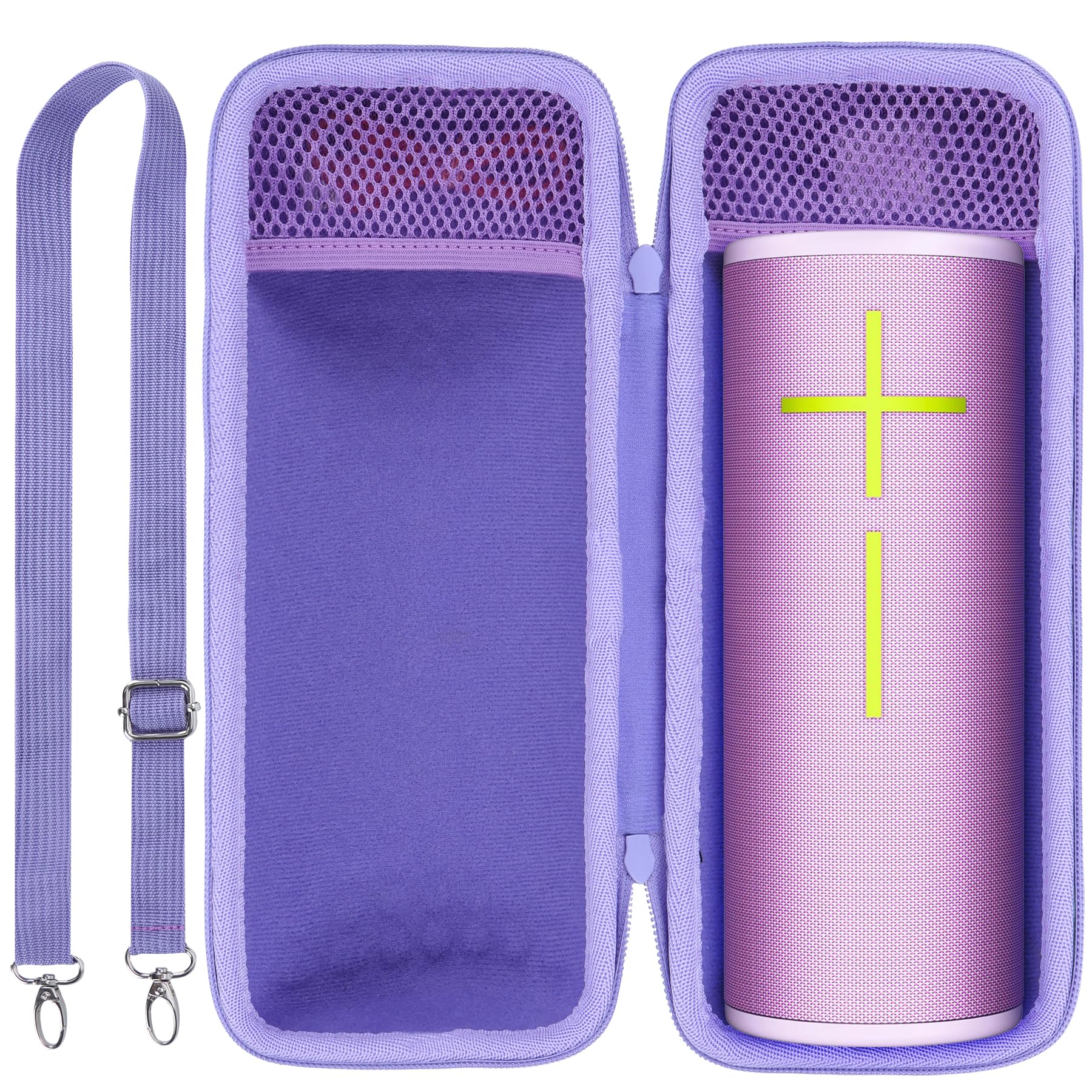 Lebakort Storage Case Compatible with Ultimate Ears UE MEGABOOM 4 3 Portable Waterproof Bluetooth Speaker (Lilac Case, for Megaboom 4)