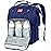KeaBabies Baby Diaper Bag Backpack - Large Baby Bag for Boys, Girls, Waterproof Multi Function Travel Diaper Backpack with Changing Pad, Durable Travel Essentials for Moms and Dads (Marine Blue)