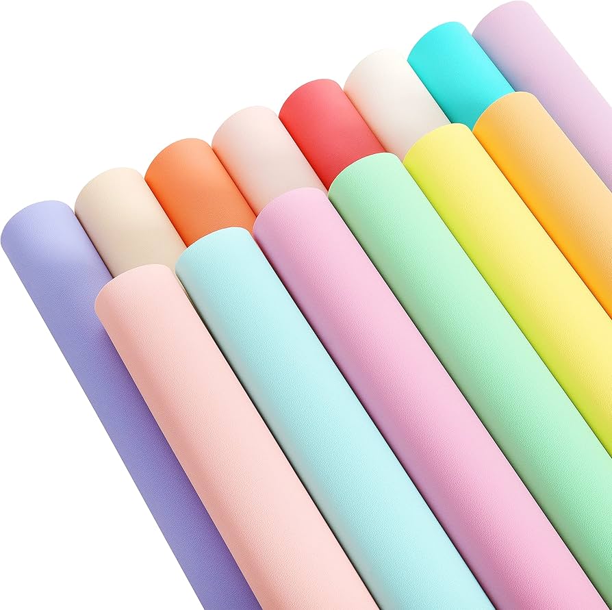 Amazon.co.jp: LOTOFUN ソリッドフェイクレザーシート: マカロン