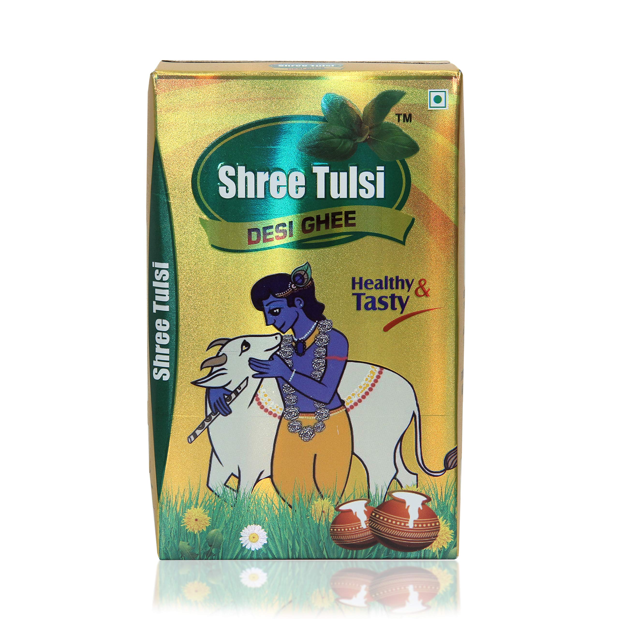 BRIJ GWALA Shree Tulsi Pure Desi Ghee || Made Traditionally from Curd ||Pure Ghee for Better Digestion and Immunity 500 ml