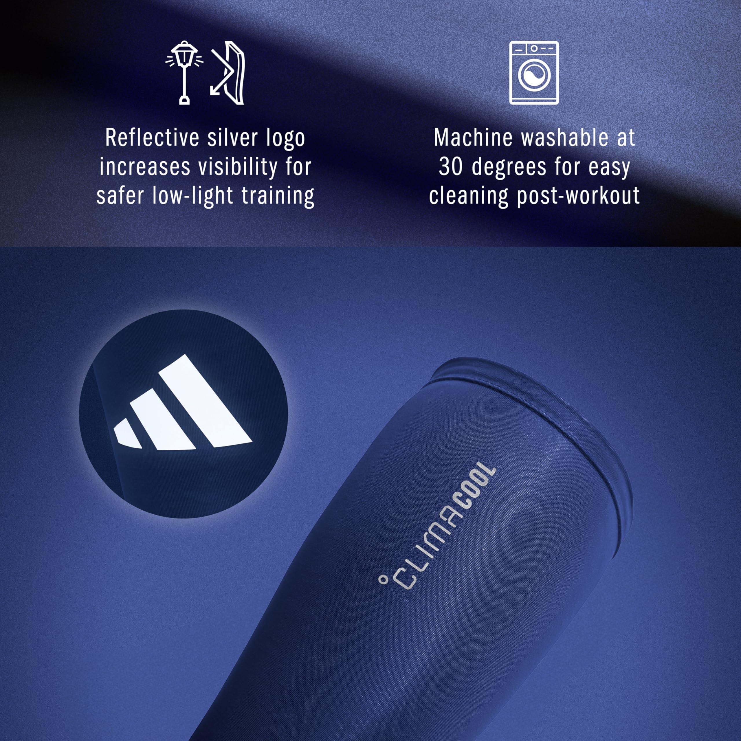 adidas Climacool kompresyjne bandaże na łydki, królewski błękit, rozmiar L/XL