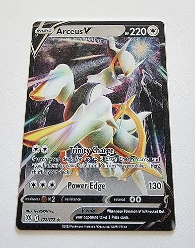 Arceus V 122/172 Brilliant Stars - Tarjeta Pokemon ultra rara - Lámina holográfica