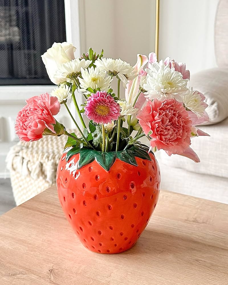 Amazon.com: ban.do Vintage Inspired Strawberry Vase
