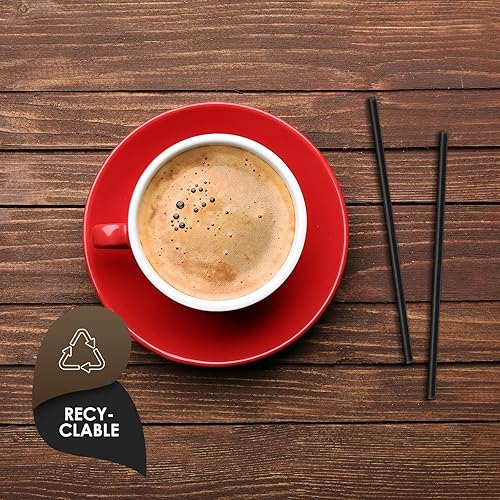 Vista 9 de PAMI Agitadores/pajitas desechables de plástico de 5 pulgadas, paquete económico de 1000 palitos agitadores para bebidas calientes y frías, cócteles