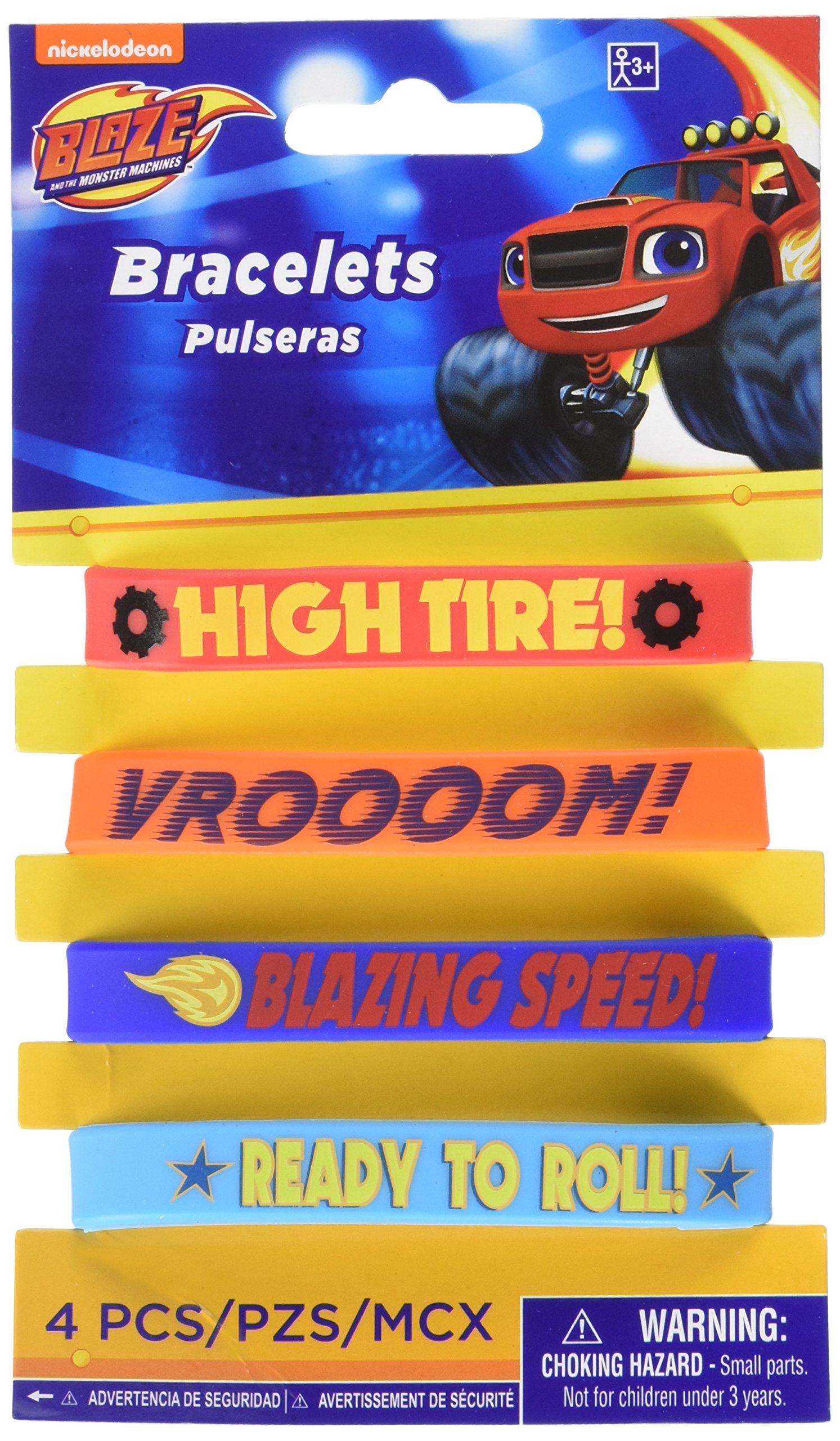 amscan 396851 Blaze and the Monster Machines Rubber Bracelets - 6 Pcs