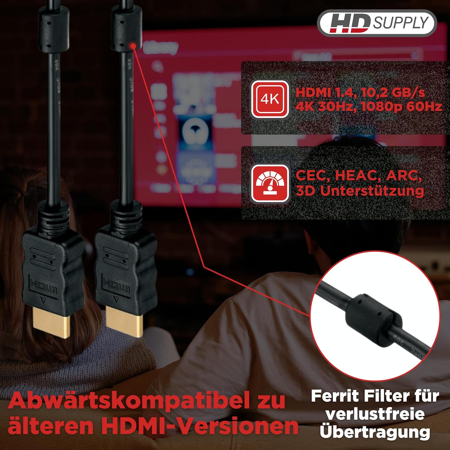 Hdsupply x HC010 005E High Speed HDMI Cable