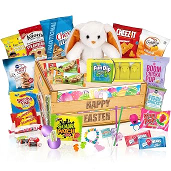 Easter Gift Box for Kids - Prefilled Easter Baskets for Teens and Adults