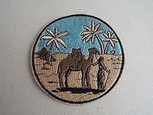 Amazon.com: Camel Oasis Desert Palm Embroidery Iron-on Patch