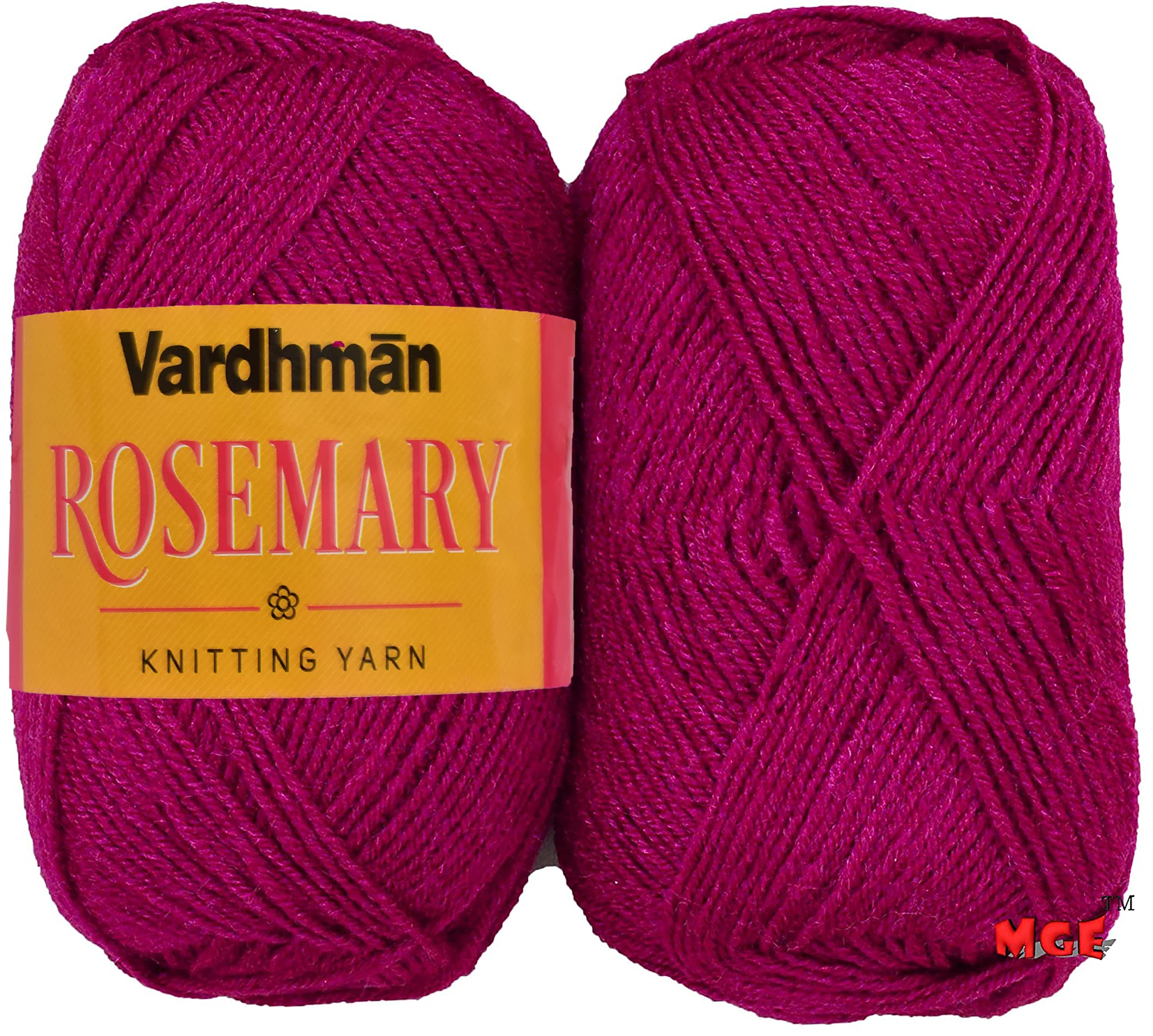 Vardhman 6 ply Zaima Soft and Warm Magenta sh.12 400 gm Wool Ball
