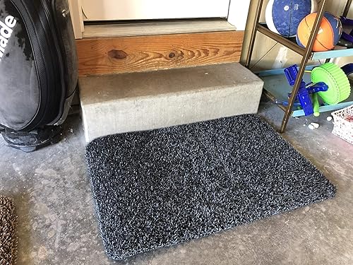 Miniatura 2 de CLEAN MACHINE 10376922 - Felpudo atrapador de suciedad de alto tráfico, 23.5 x 35.5 pulgadas, color carbón