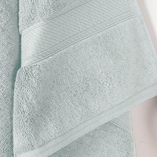 Vista 811 de SUPERIOR - Juego de toallas de algodón egipcio de 28.22 oz/m², incluye 2 toallas de baño, 2 toallas de mano, 2 toallas para la cara, artículos