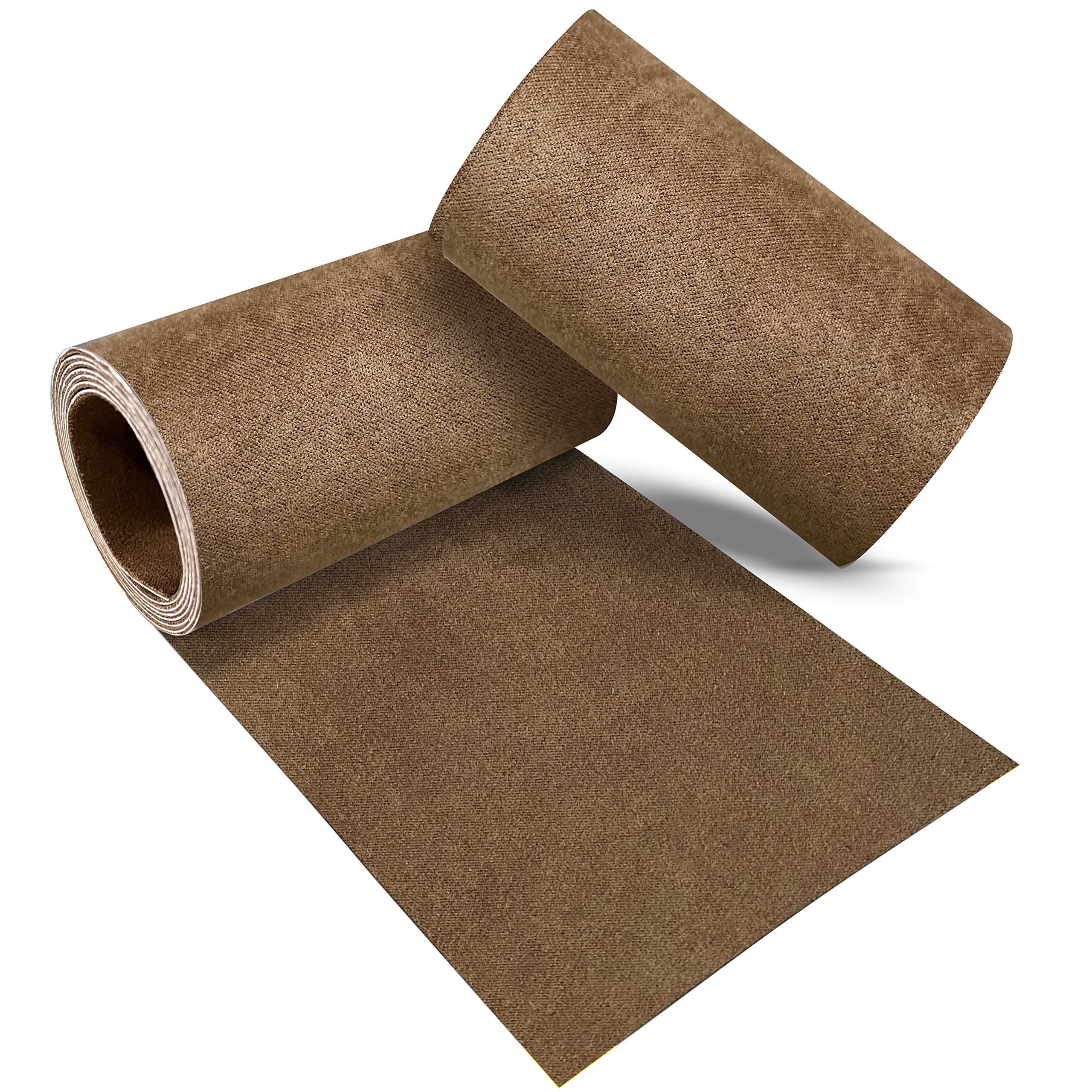 Azobur Velvet Repair Patch, Self-Adhesive Flannel Fabric Patch, Multi Colors, Microfiber Patch,Can be Used to Patch Sofas, Car Seats, Handbags, Jacket Holes and Tears (Brown)