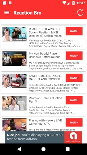 Video Reactions Compilation