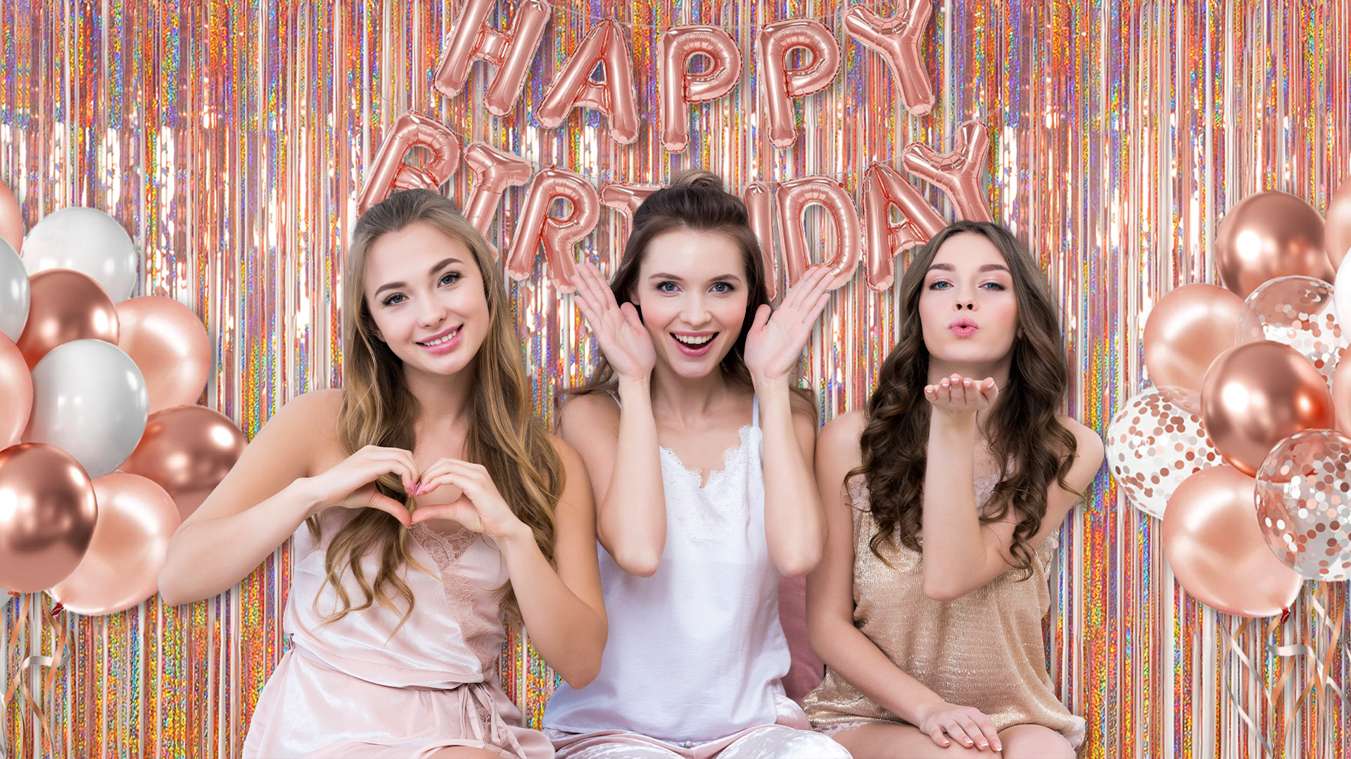 Photo Backdrop para Fiestas 2 Pack Melsan Rosado miniatura 7