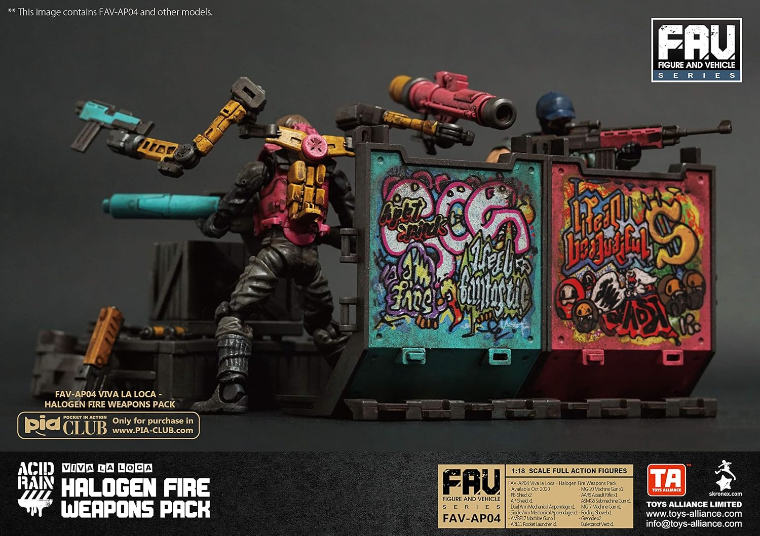 Acid Rain: FAV-AP04 Halogen Fire Weapon 1:18 Scale Action Figure Accessory Set