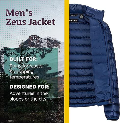 Miniatura 2 de MARMOT Chaqueta Zeus para Hombre - Relleno de 700, Aislante, Resistente al Agua, Puffer Ligero
