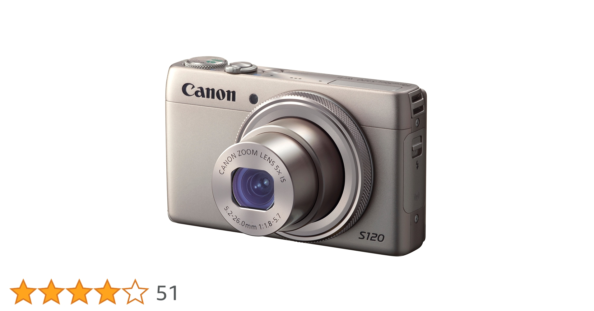 Amazon Canada: Canon Digital Camera PowerShot S120 (Silver) 1.8