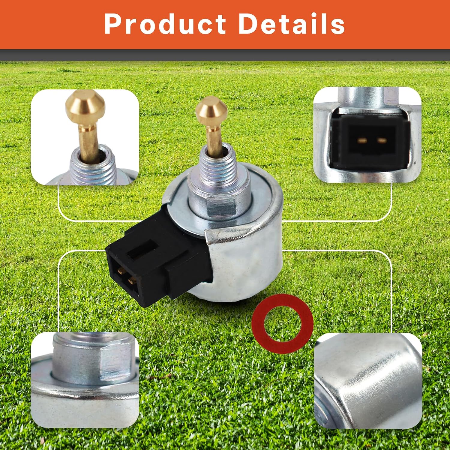 labwork Fuel Solenoid Silver and Black Replacement for FH601V FH641V FH680V FH721V FX 21188-7003