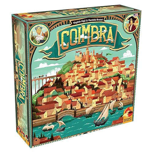Tablero de Juego Coimbra - Juego de Estrategia Renacentista con Mecanismo de Dados Innovador para Niños y Adultos, Edades 14+, 2-4 Jugadores, Tiempo de Juego 60-90 Minutos, Fabricado por Eggertspiele