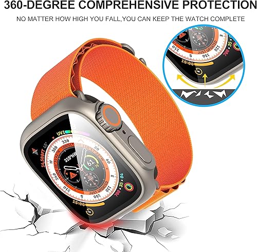 Miniatura 3 de Suoman Funda protectora de pantalla para Apple Watch Series 87654Series SE 2 de 1.732 pulgadas (1.732 pulgadas), parece una funda ultra protectora,