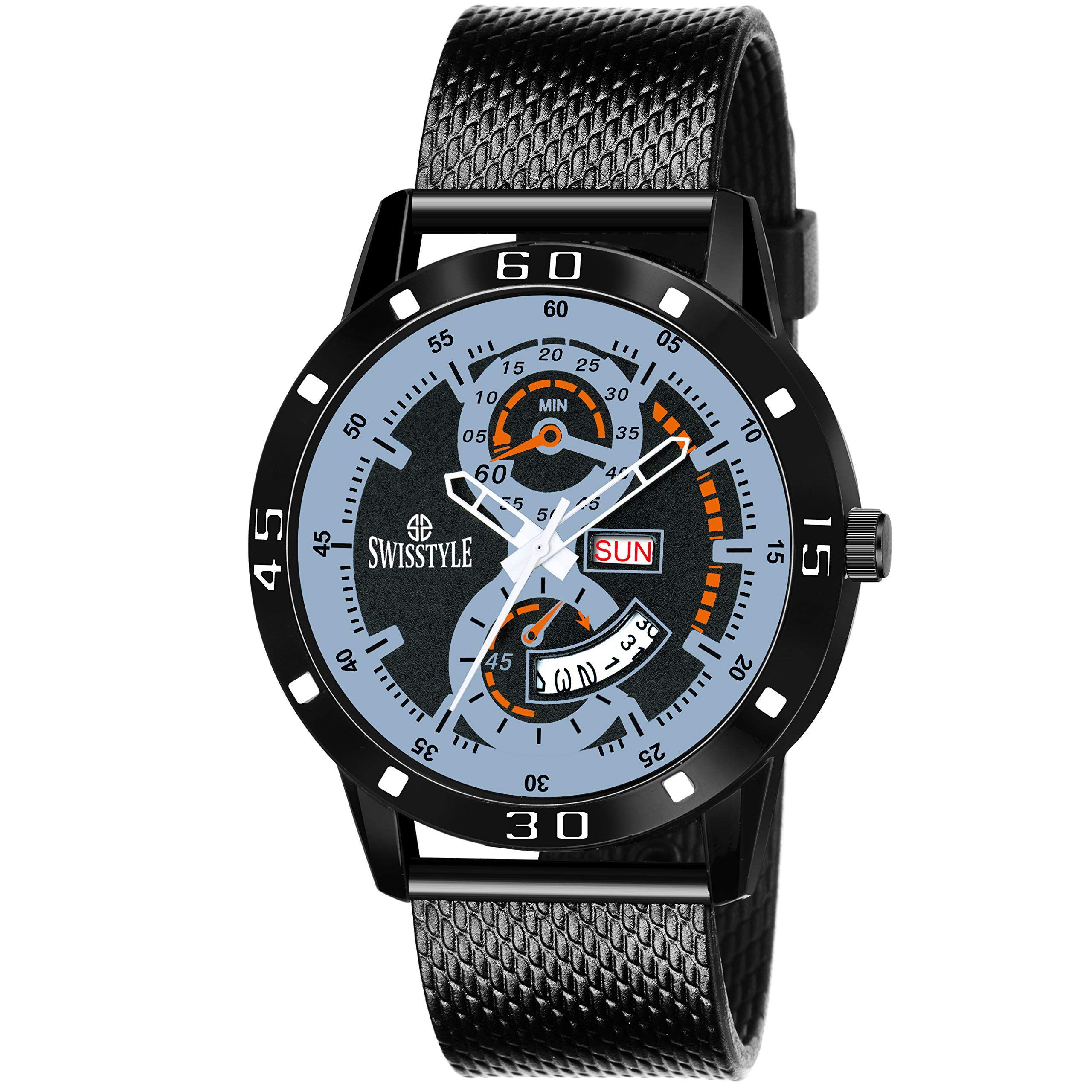 SWISSTYLE Day N Date Display Mesh Strap Analog Watch for Men-SS-GR066-BLK-BLK… (B07W7TZP1W) Amazon Price History, Amazon Price Tracker