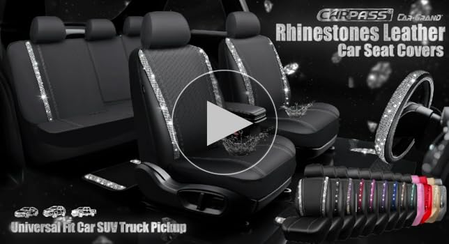 小物 .ssss Amazon.com: CAR PASS Bling Diamond Car Seat Covers Full Set