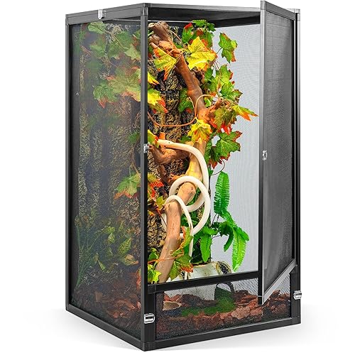 45 Gallon 360° Panoramic Foldable Reptile Terrarium Kit: Crested Gecko