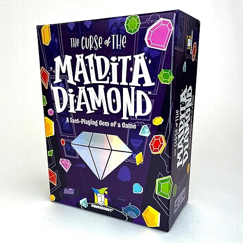 Miniatura 2 de Gamewright - La maldición del diamante Maldita - Una gema de juego rápido - Juego de cartas para niños - A partir de 8 años - Ideal para la noche de