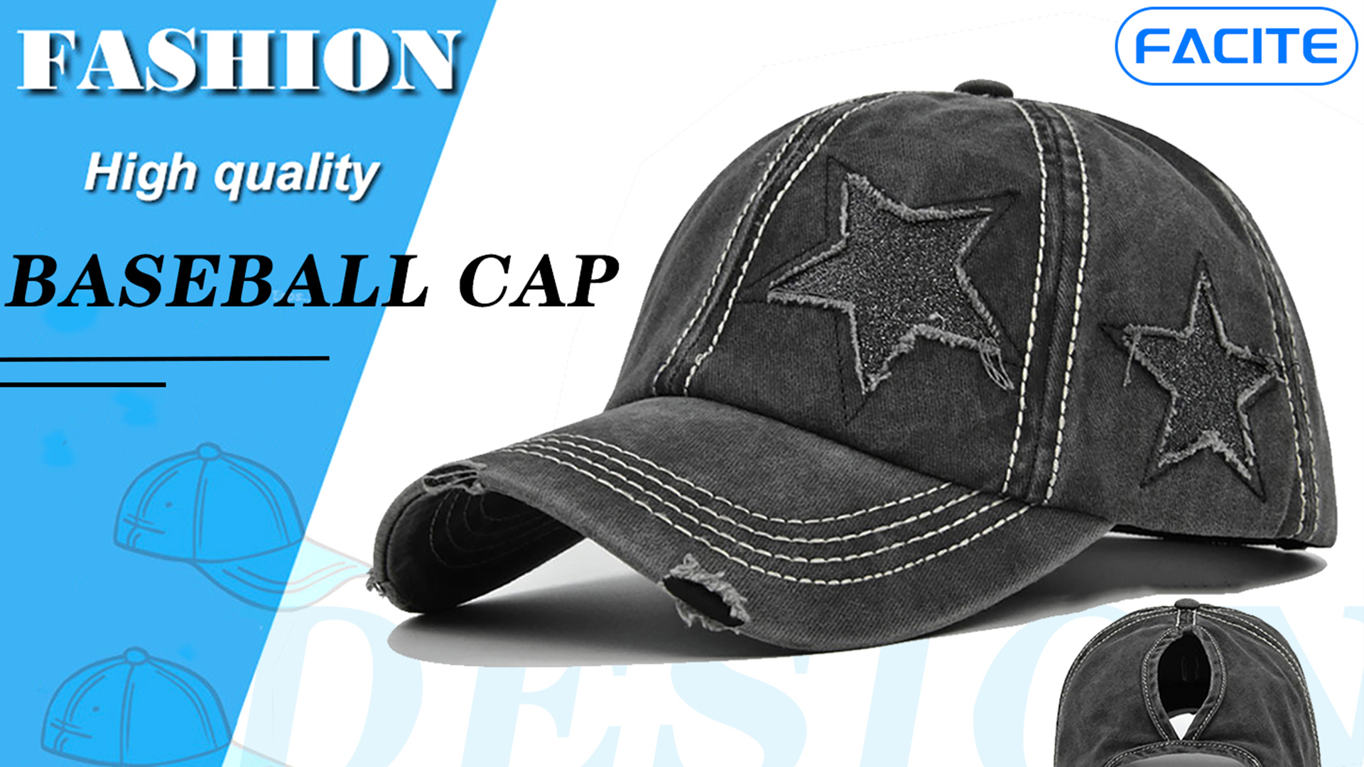 Gorra Patriótica de Estados Unidos Unisex Ajustable miniatura 7