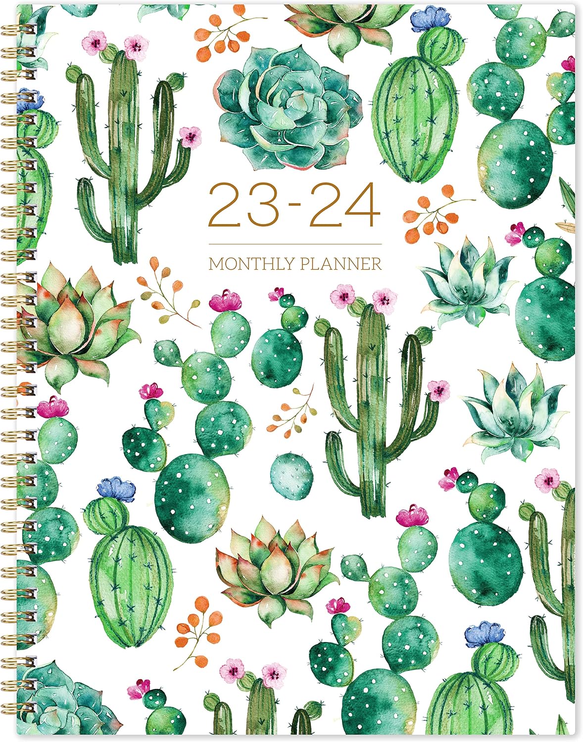 2023-2024 Monthly Calendar/Planner - Monthly Planner/Calendar 2023-2024, 9" x 11", Jul 2023 - Dec 2024, 2023-2024 Planner with Monthly Tabs, Twin-Wire Binding, Inner Pocket, Perfect Organizer