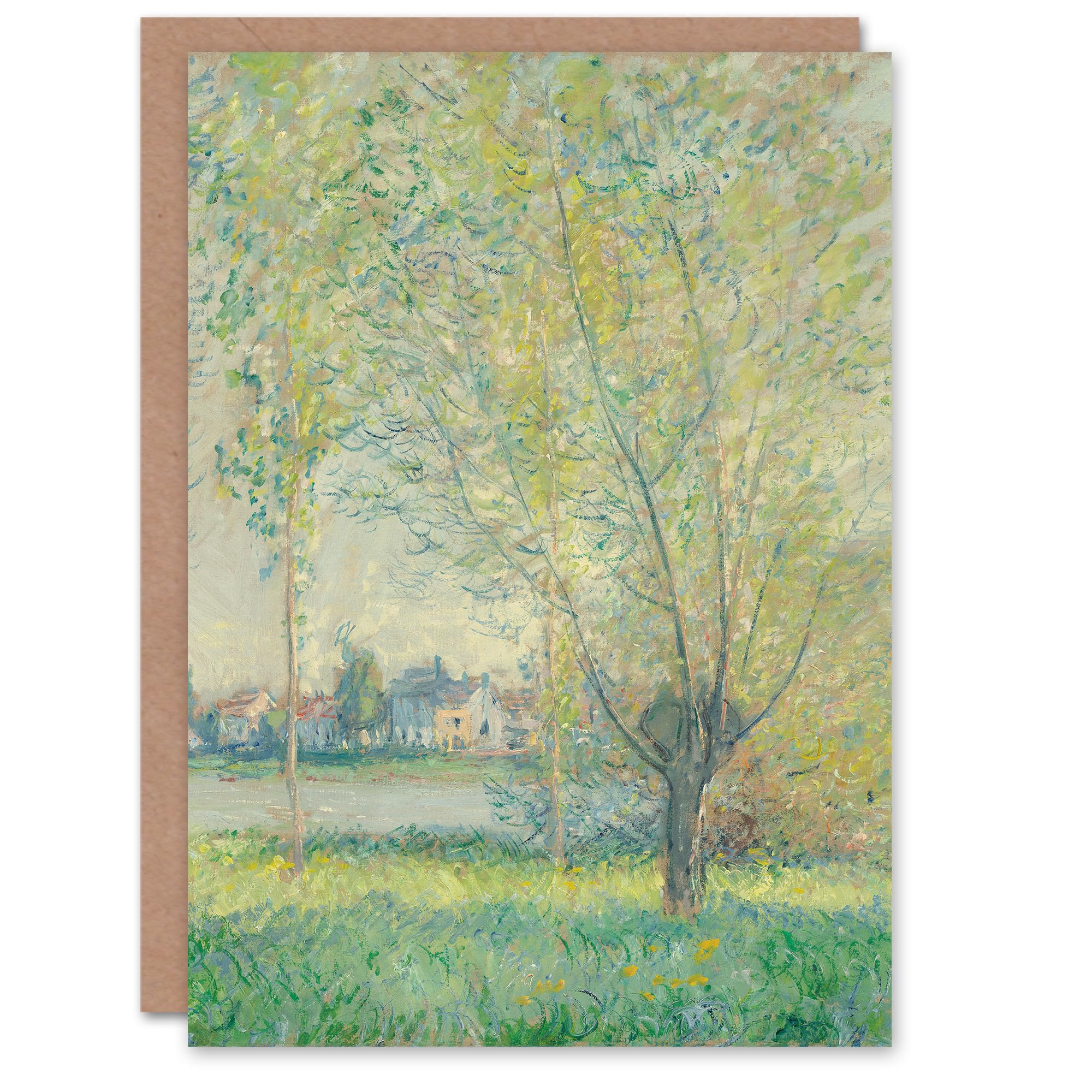 Artery8 Claude Monet Art Card The Willows Landscape Painting