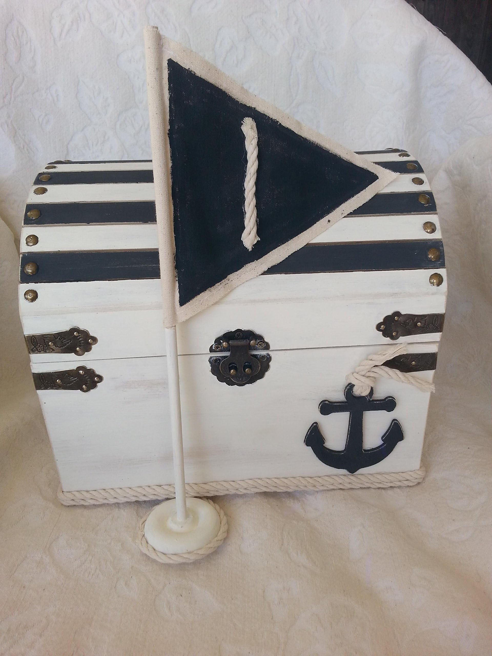 Nautical Ivory and Charcoal Wedding Table Number Sails with Anchor and Rope