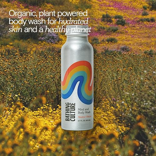 Miniatura 2 de Bathing Culture - Gel de baño orgánico para mente + cuerpo (Meadow Vision)  Cuidado personal natural, biodegradable, sostenible y vegano (botella de