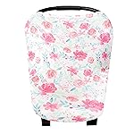 Baby Car Seat Cover Canopy and Nursing Cover Multi-Use Stretchy 5 in 1 Gift June by Copper Pearl