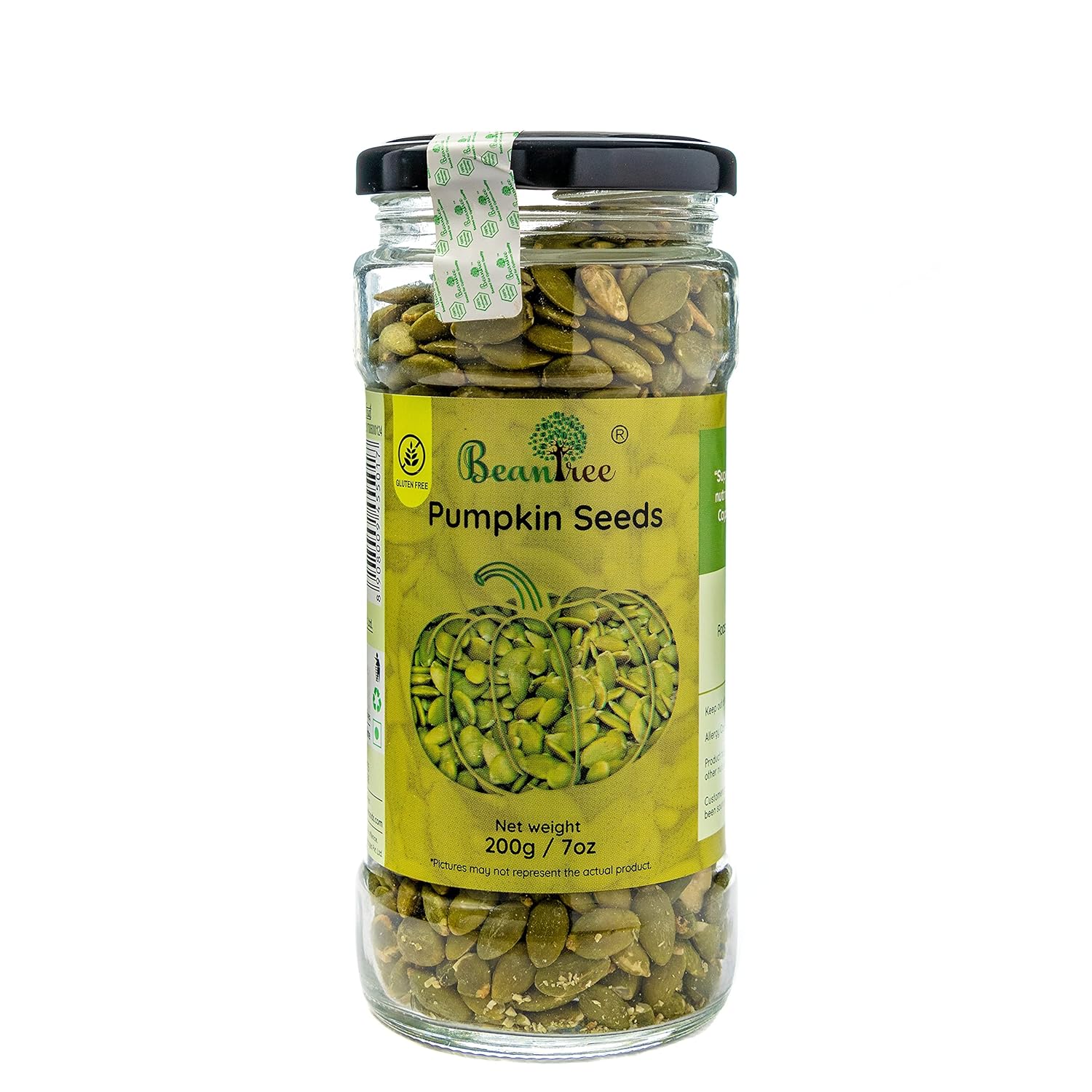 Beantree Foods Roasted and Salted Pumpkin Seeds Healthy Roasted Seeds