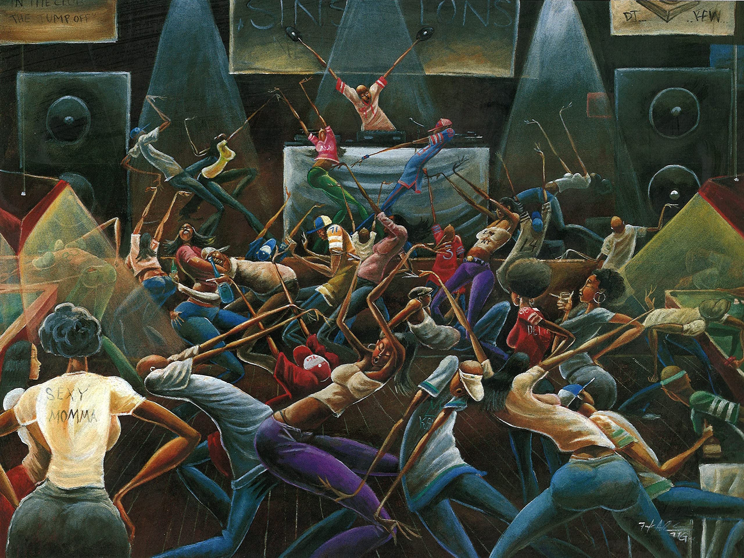 The Art Depot Jumpoff Fine Art Print by Frank Morrison (Unframed, 9x12 inches) White Brown Purple Red Brown