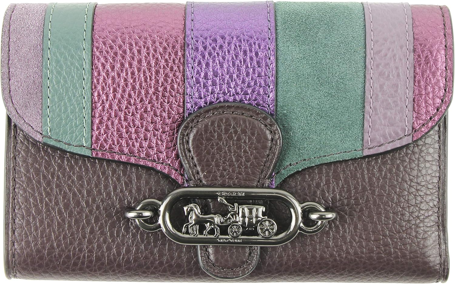 coach jade medium envelope wallet