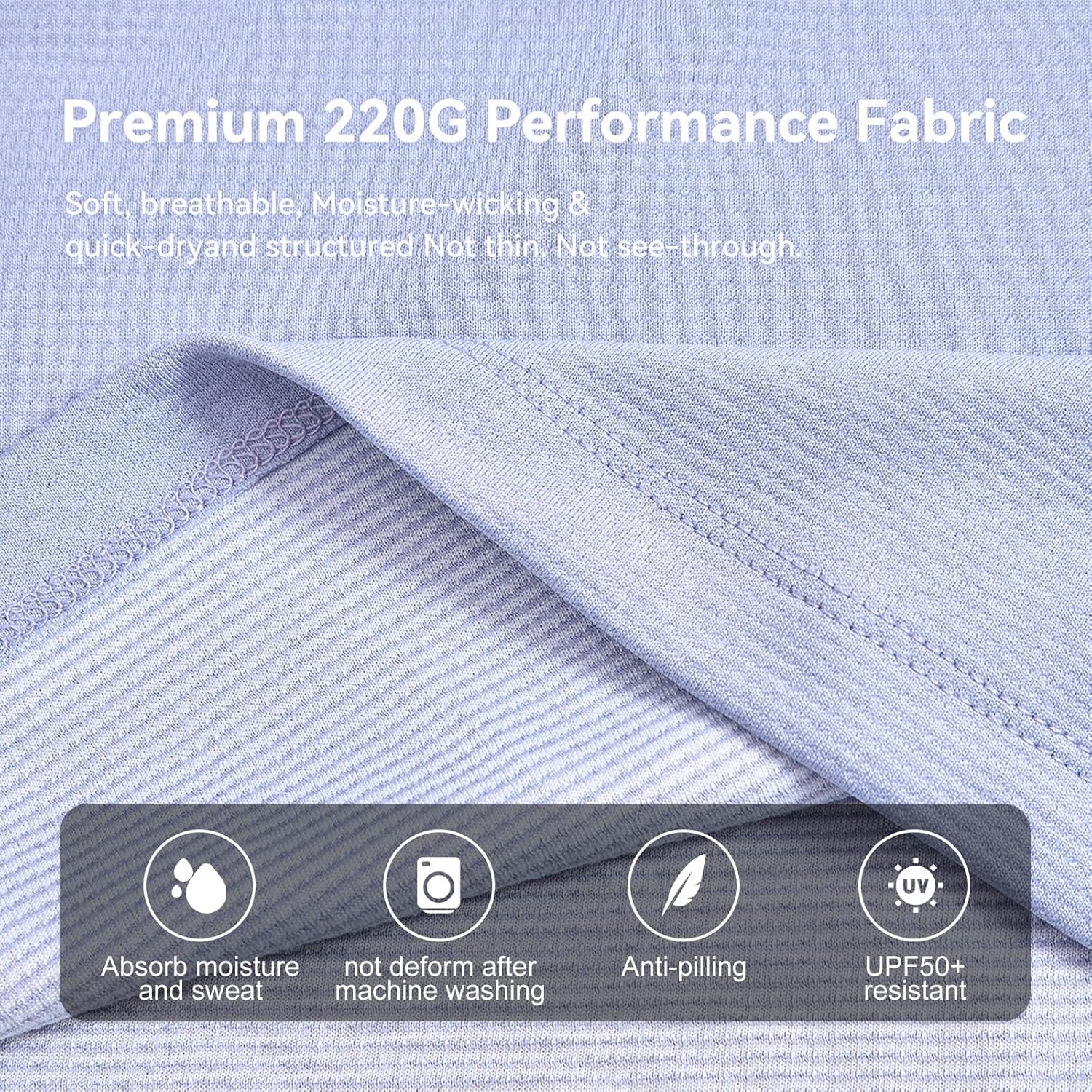 Women's Performance 1/4-Zip Golf & Tennis Polo-UPF 50 Sun Protection, Moisture-Wicking, Long Sleeve Top for Hiking, Travel