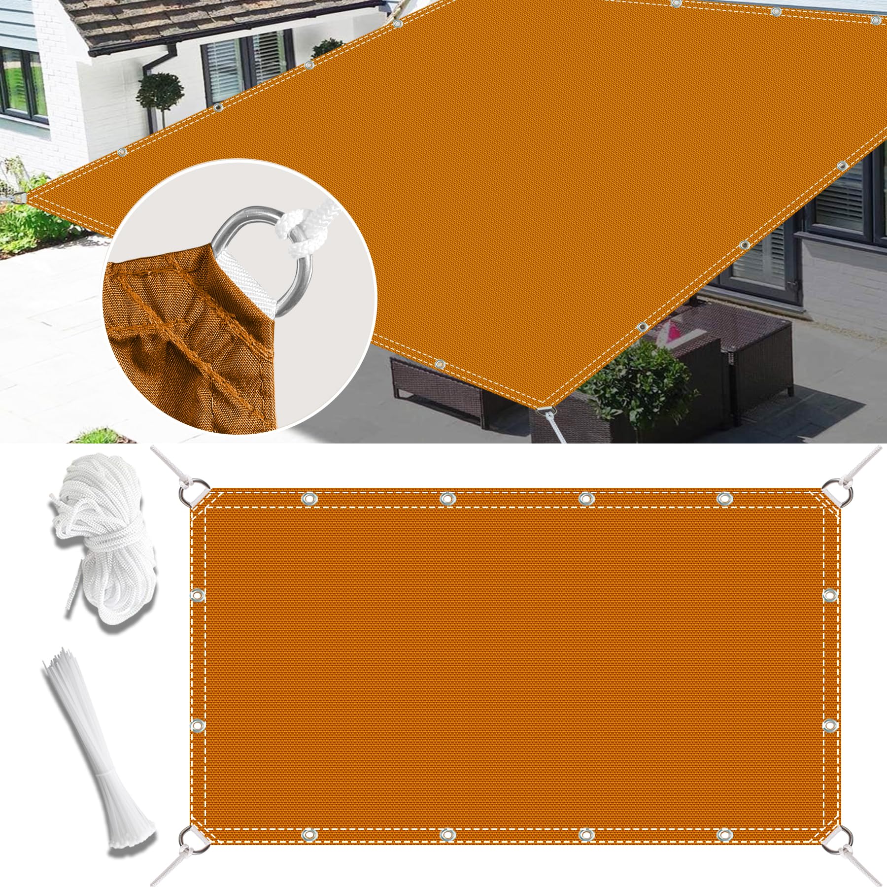 Amazon.co.jp: 日よけ シェード 1.4x1.4m 遮熱性能が素晴らしい 遮光